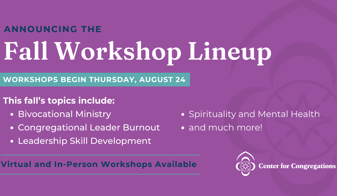 Center for Congregations Fall Workshops